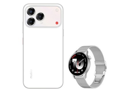 Foto 2 | Foto 2 | Telcel Nubia V80 Pro 256 GB Blanco + Smartwatch