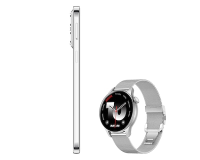 Foto 7 | Foto 7 | Telcel Nubia V80 Pro 256 GB Blanco + Smartwatch