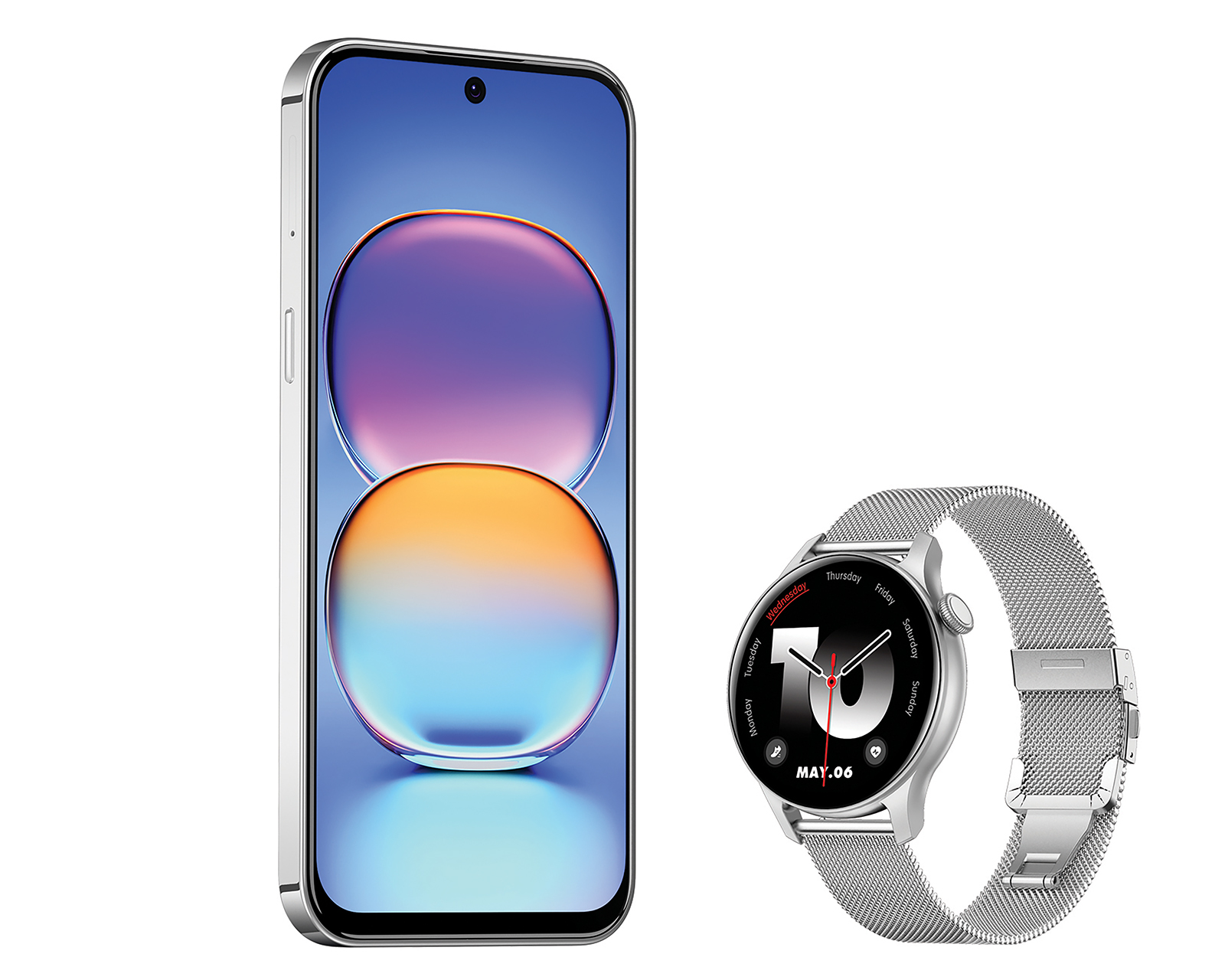 Foto 5 pulgar | Foto 4 | Telcel Nubia V80 Pro 256 GB Blanco + Smartwatch