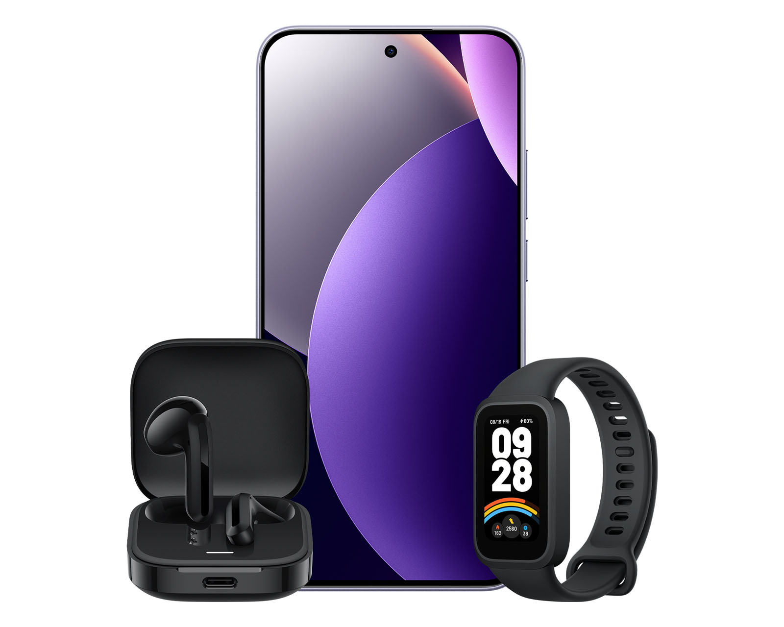 Foto 4 pulgar | Foto 3 | Telcel Xiaomi Redmi Note 15 Pro 5G 512 GB Morado + Audífonos y Smartwatch