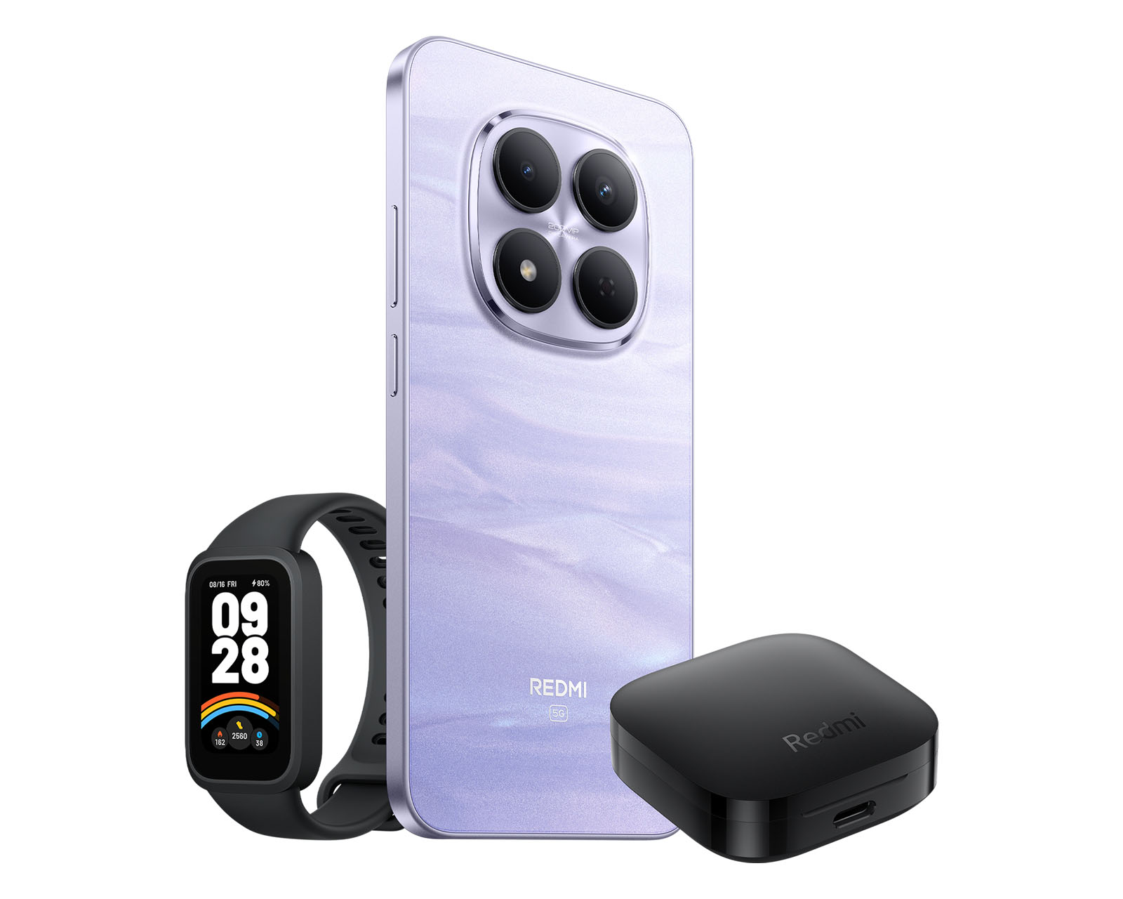 Foto 4 | Foto 4 | Telcel Xiaomi Redmi Note 15 Pro 5G 512 GB Morado + Audífonos y Smartwatch