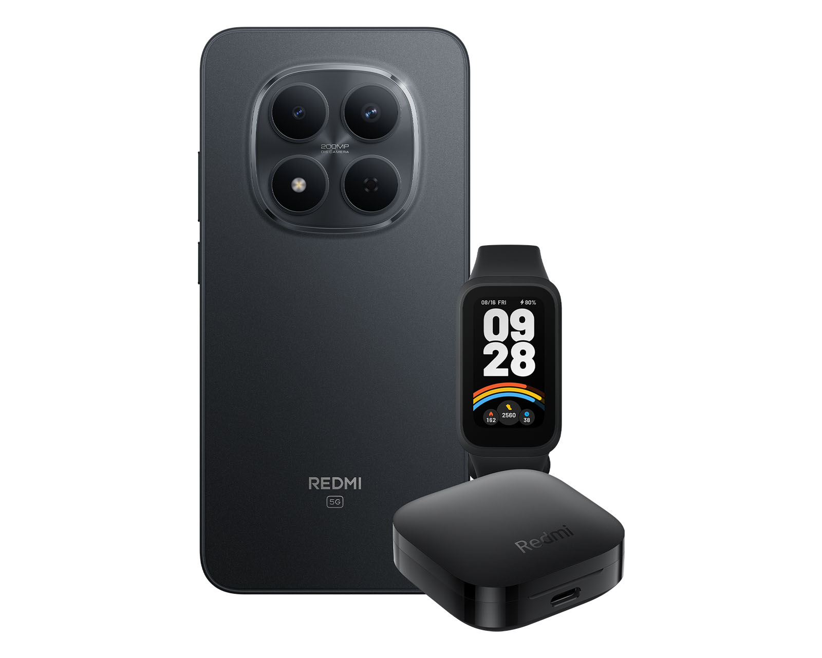 Foto 3 pulgar | Foto 2 | Telcel Xiaomi Redmi Note 15 Pro 5G 512 GB Negro + Audífonos Wireless + Smart Band 9