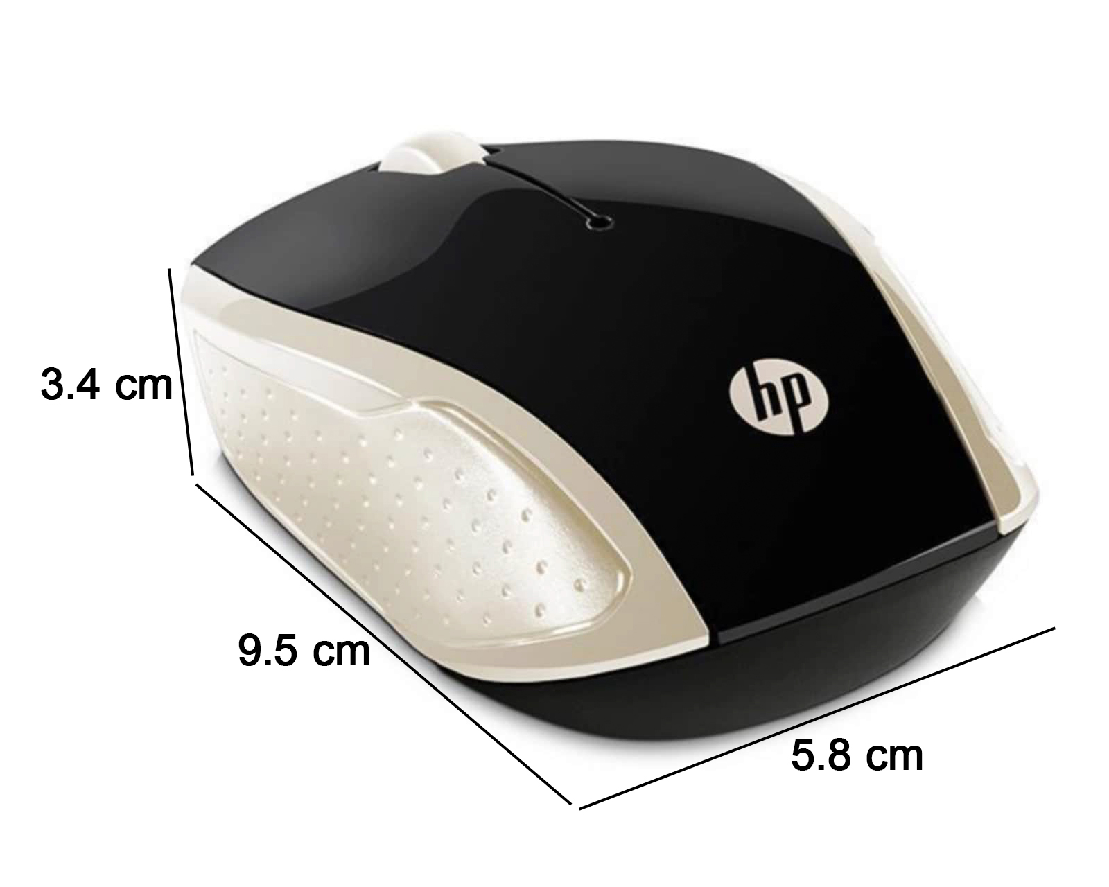 Foto 6 pulgar | Foto 5 | Mouse HP 200 Inalámbrico Dorado 2HU83AA