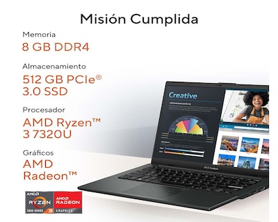 Foto 2 | Foto 2 | Laptop Asus L1404FA-NK286W 14 Pulgadas Windows 11 AMD Ryzen 3 8 GB RAM 512 GB SSD Negra