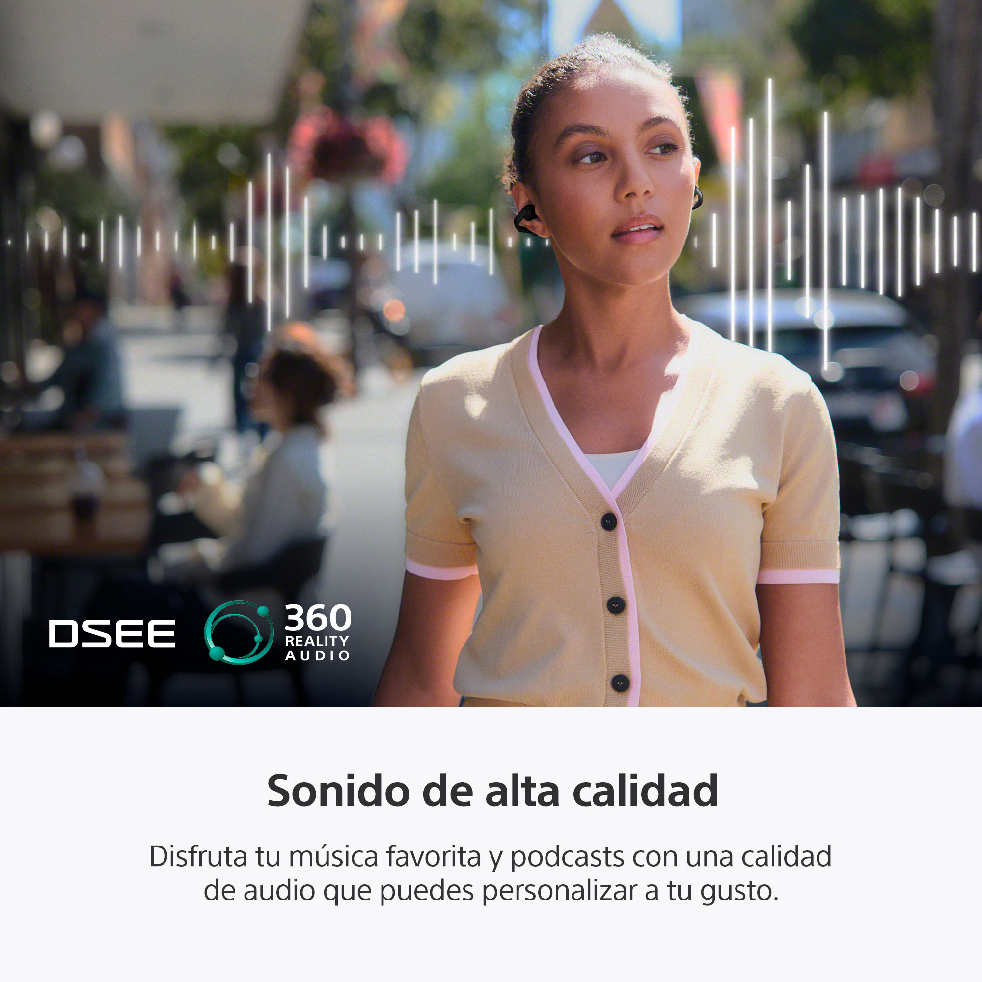 Foto 8 | Foto 8 | Audífonos Open Ear Sony LinkBuds Clip WF-LC900 con Cancelación de Ruido