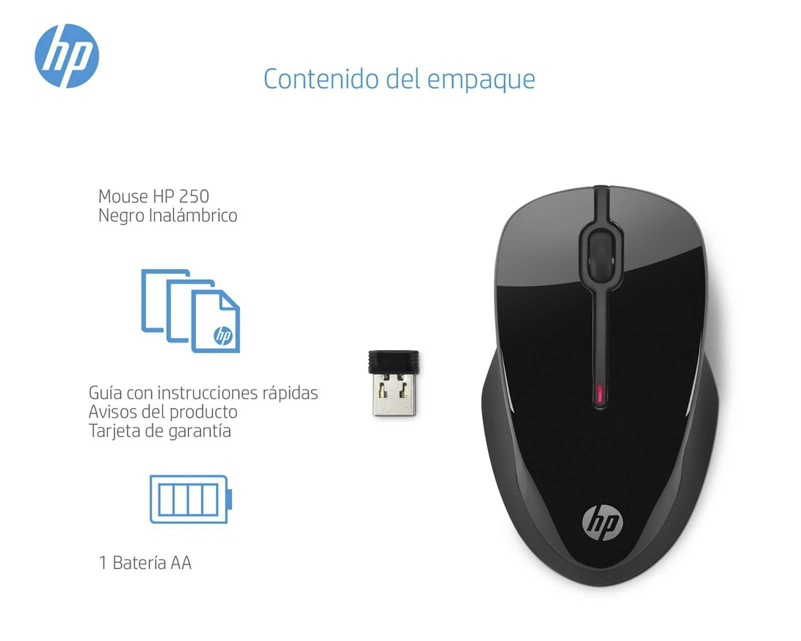 Foto 6 | Foto 6 | Mouse Inalámbrico HP 250 Negro