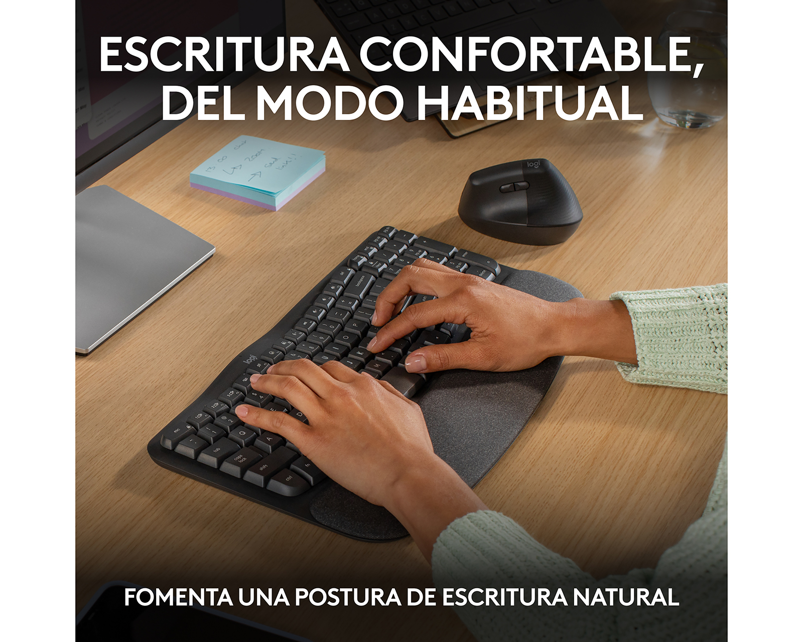 Foto 3 pulgar | Foto 2 | Teclado Inalámbrico Logitech Wave Keys