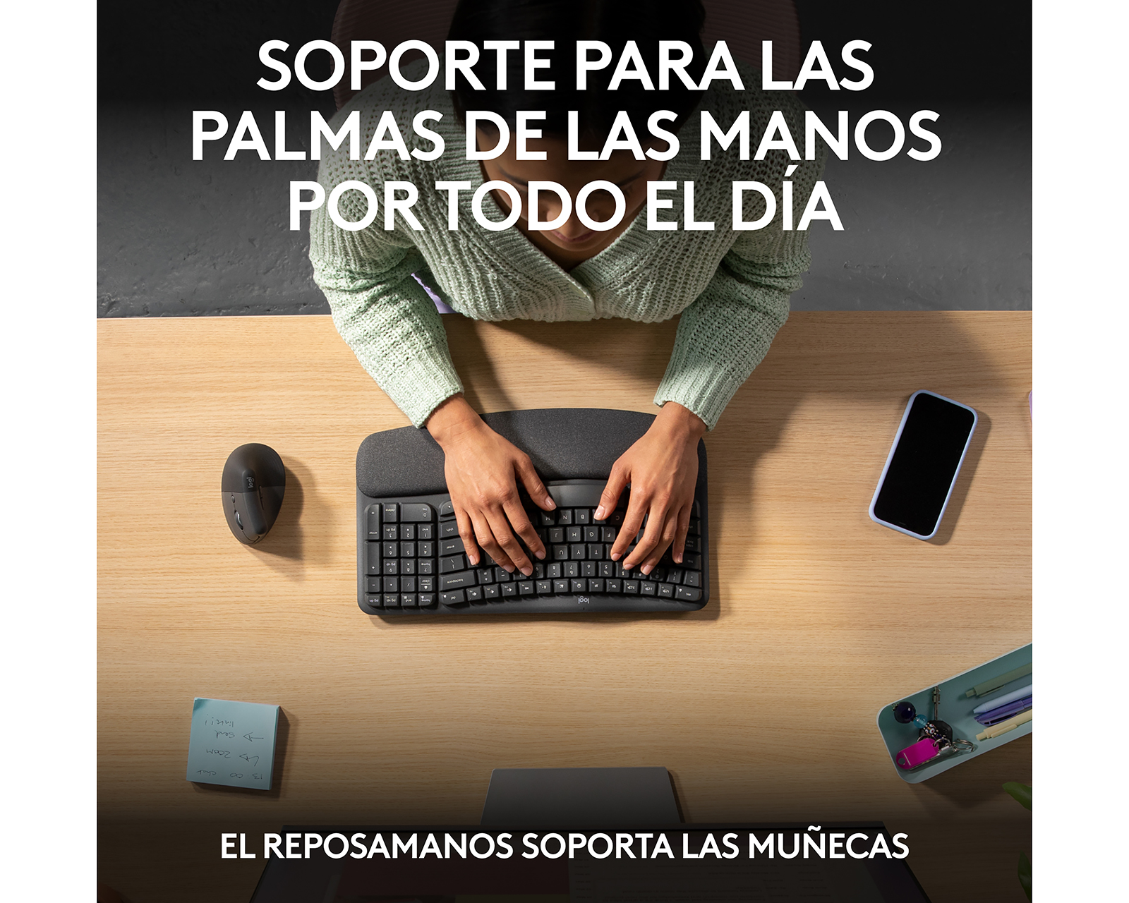 Foto 4 pulgar | Foto 3 | Teclado Inalámbrico Logitech Wave Keys