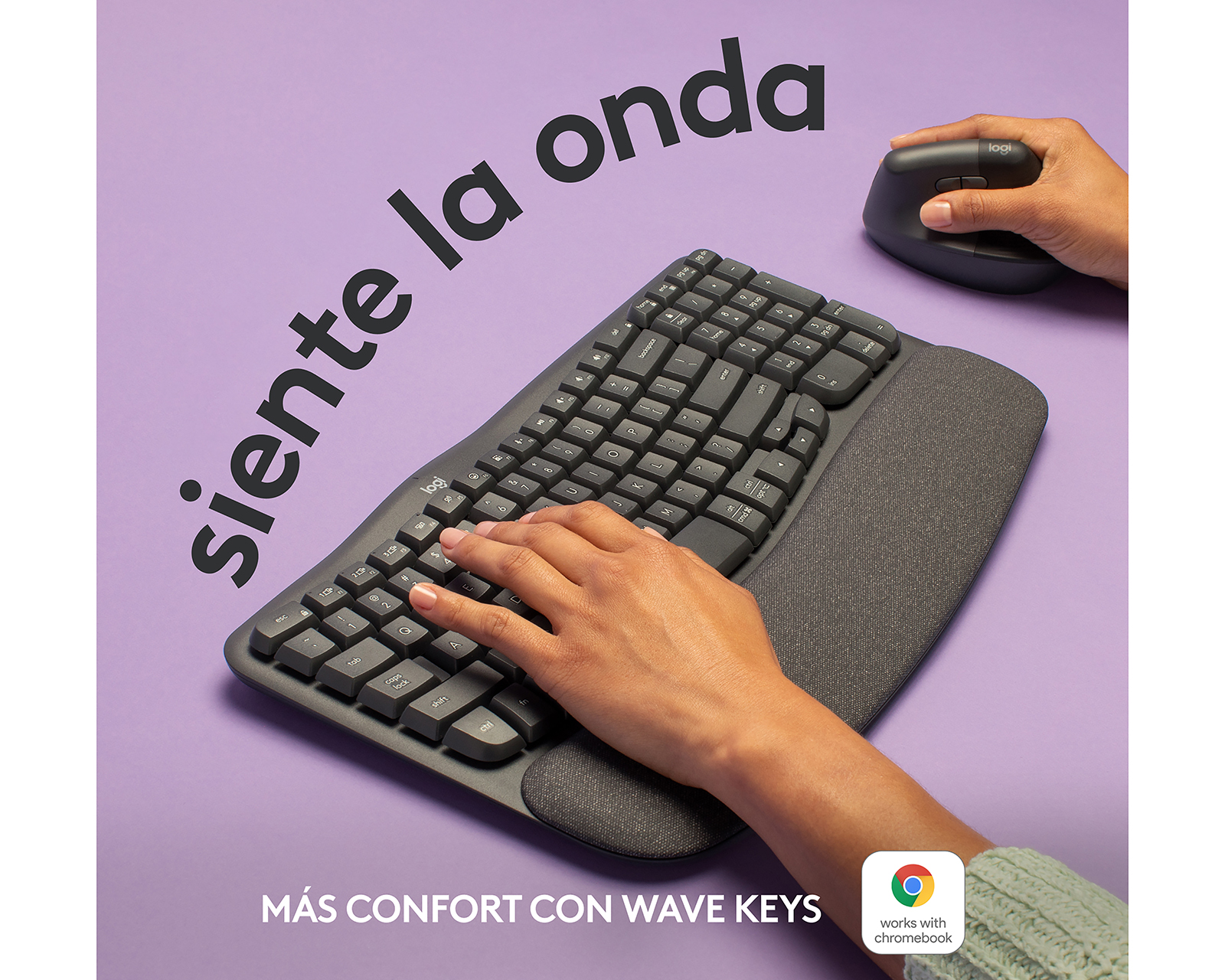 Foto 7 | Foto 7 | Teclado Inalámbrico Logitech Wave Keys