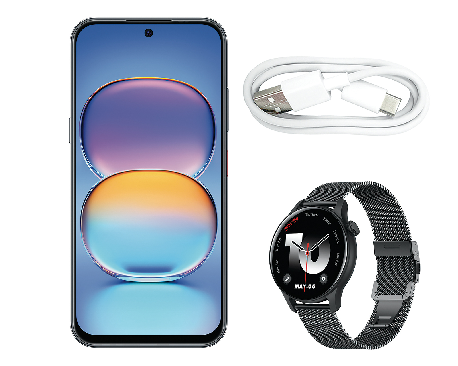 Foto 7 | Foto 7 | Telcel Nubia V80 Pro 214 GB Negro + Smartwatch