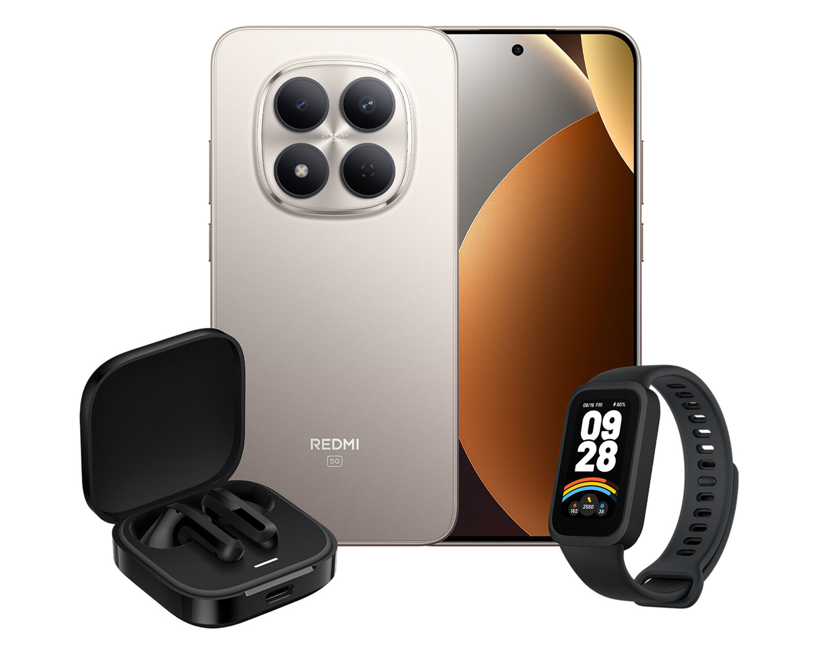 Foto 2 pulgar | Foto 1 | Movistar Xiaomi Redmi Note 15 Pro 5G 512 GB Titanio + Audífonos y Smarwatch