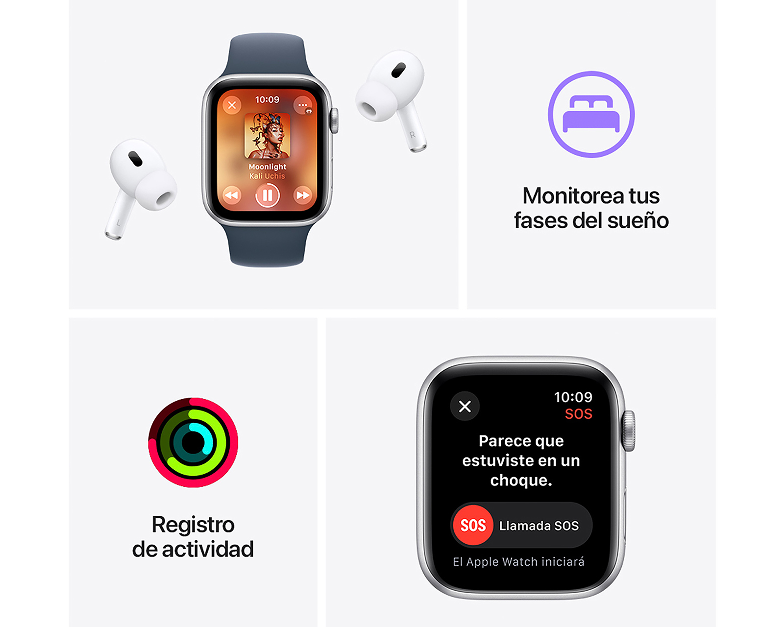Foto 5 pulgar | Foto 4 | Apple Watch SE 44 mm GPS Negro Medianoche
