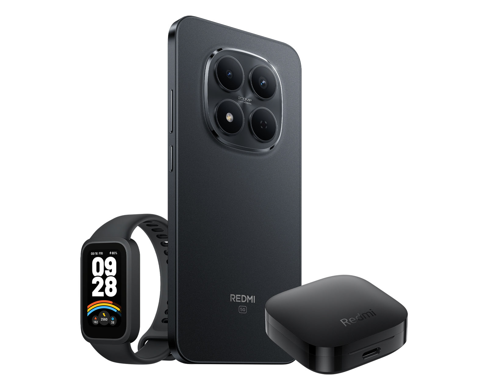 Foto 5 pulgar | Foto 4 | Celular Xiaomi Redmi Note 15 Pro 5G Liberado 512 GB Negro + Audífonos y Smartwatch