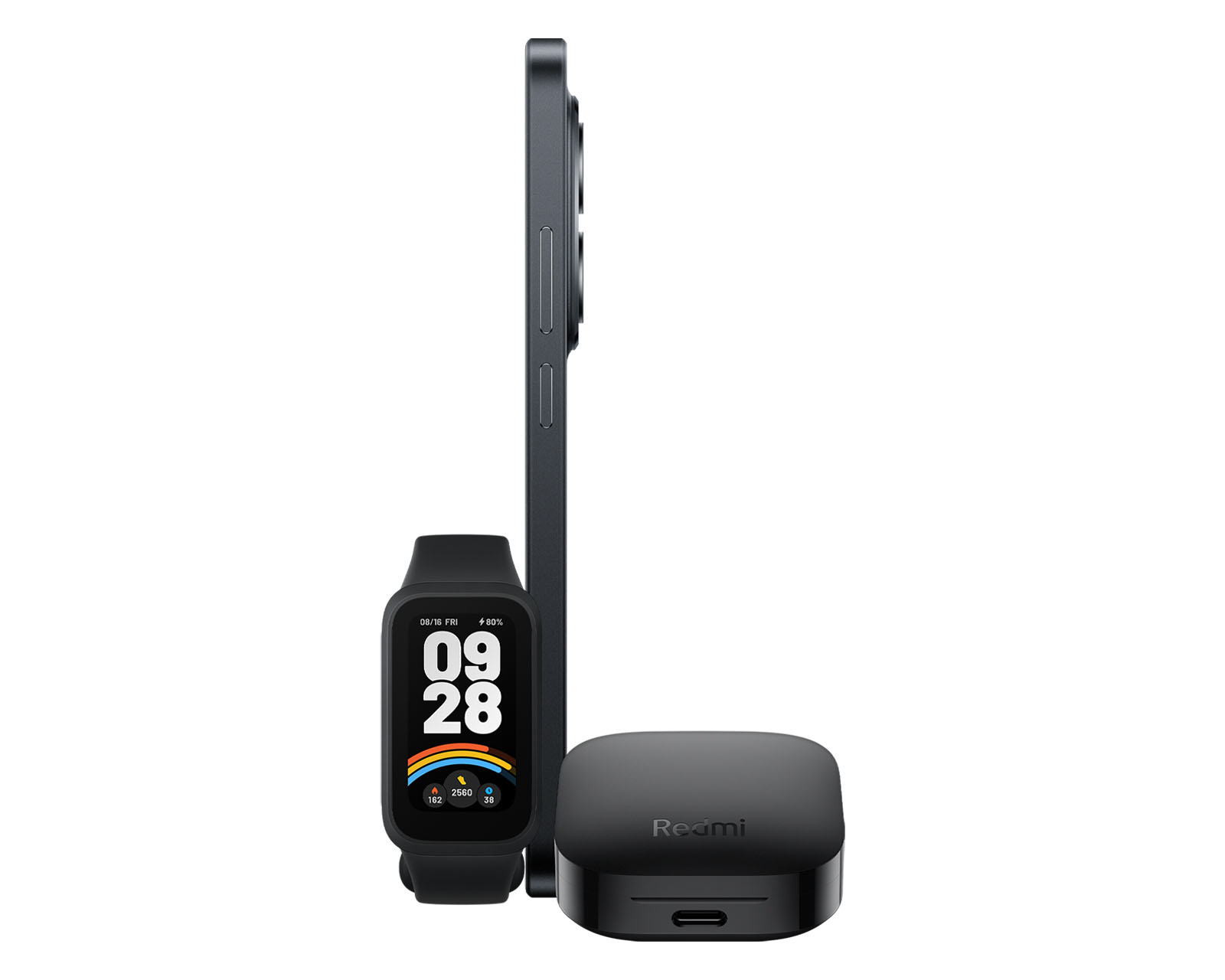 Foto 5 | Foto 5 | Celular Xiaomi Redmi Note 15 Pro 5G Liberado 512 GB Negro + Audífonos y Smartwatch