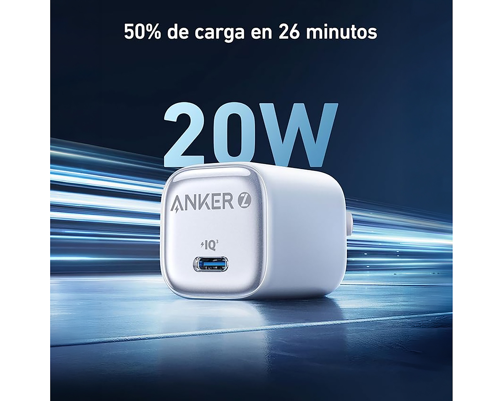 Foto 5 | Foto 5 | Adaptador de Corriente con Entrada USB-C Anker 20 W