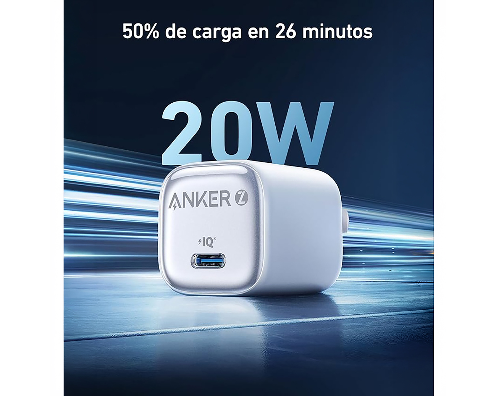Foto 5 | Foto 5 | Adaptador de Corriente con Entrada USB-C Anker 20 W
