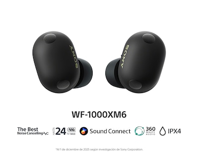 Foto 2 | Foto 2 | Preventa Audífonos True Wireless Sony WF-1000XM6/BZ con Cancelación de Ruido