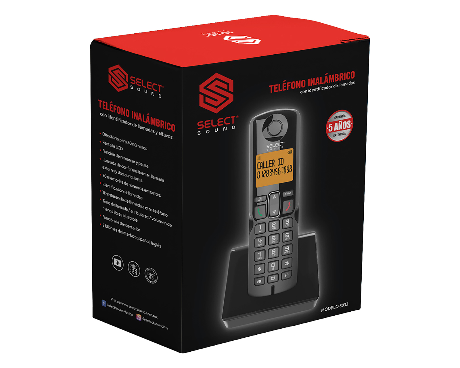 Foto 4 | Foto 4 | Teléfono Inalámbrico Select Sound 8033 Negro