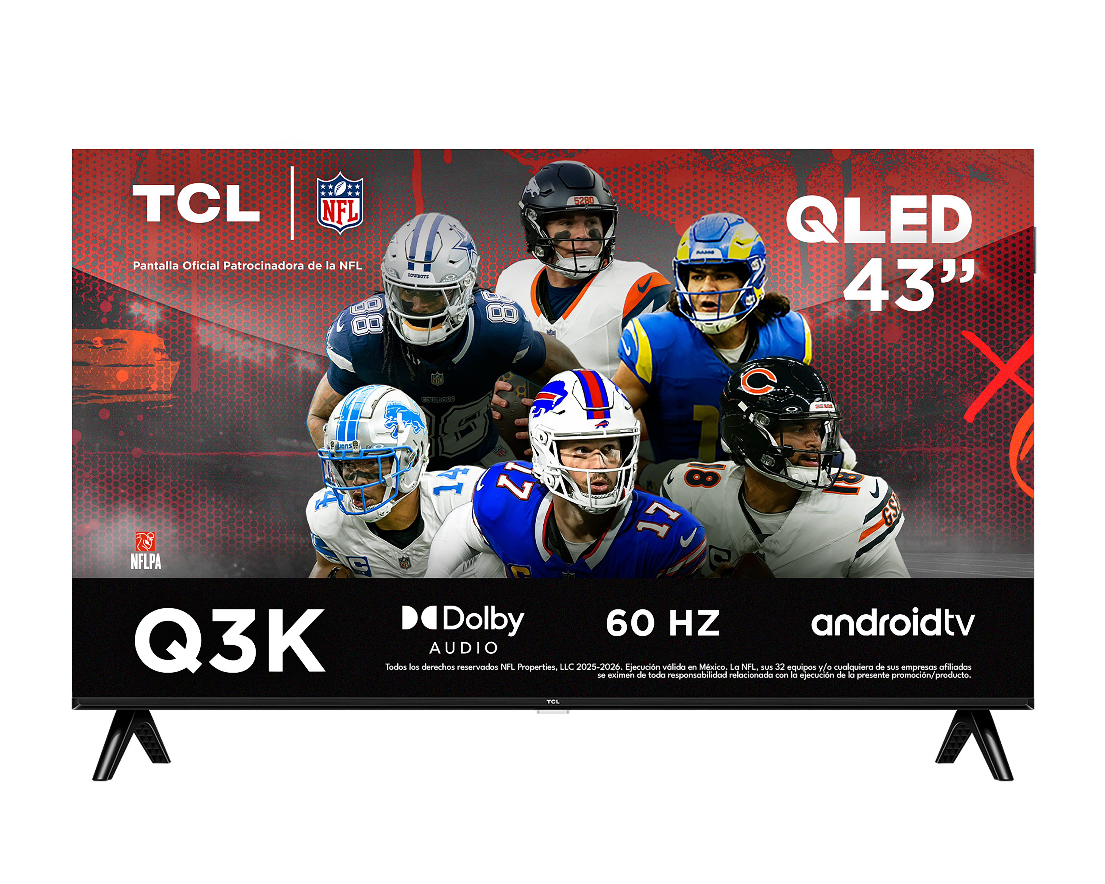 Pantalla Smart TV TCL QLED 43 Pulgadas FHD 43Q3K
