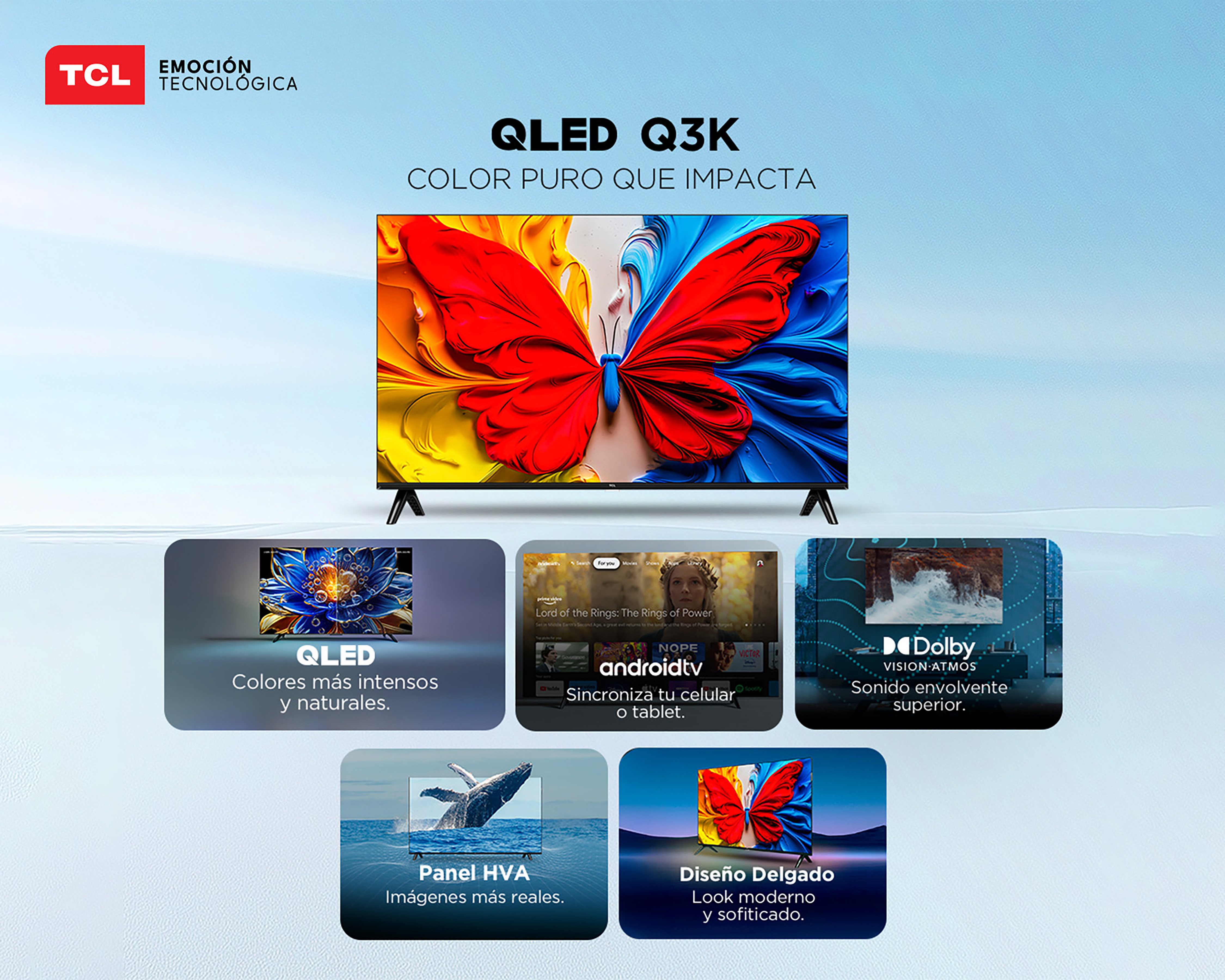 Foto 8 | Foto 8 | Pantalla Smart TV TCL QLED 43 Pulgadas FHD 43Q3K