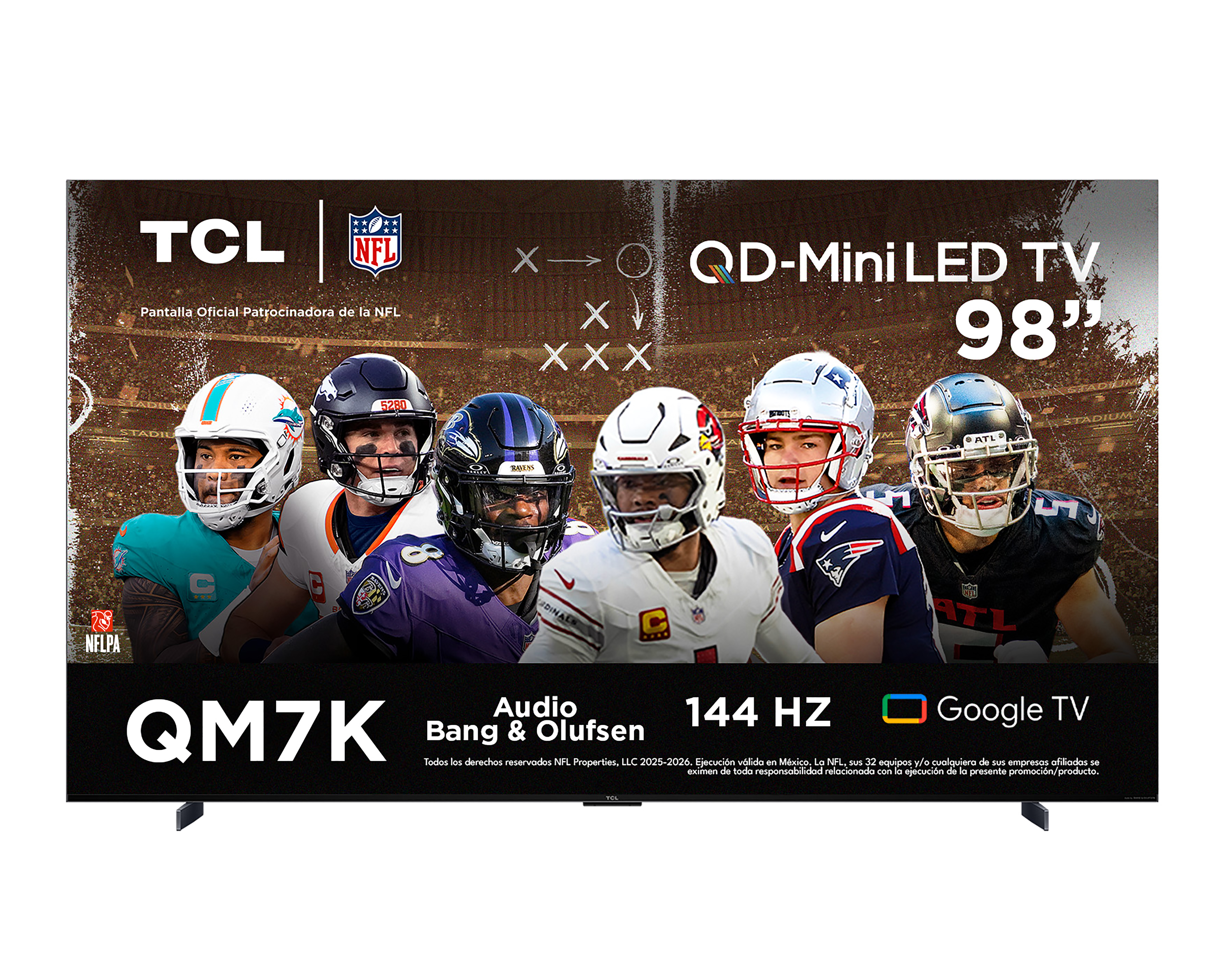 Pantalla Smart TV TCL QD-Miniled 98 Pulgadas UHD 98QM7K