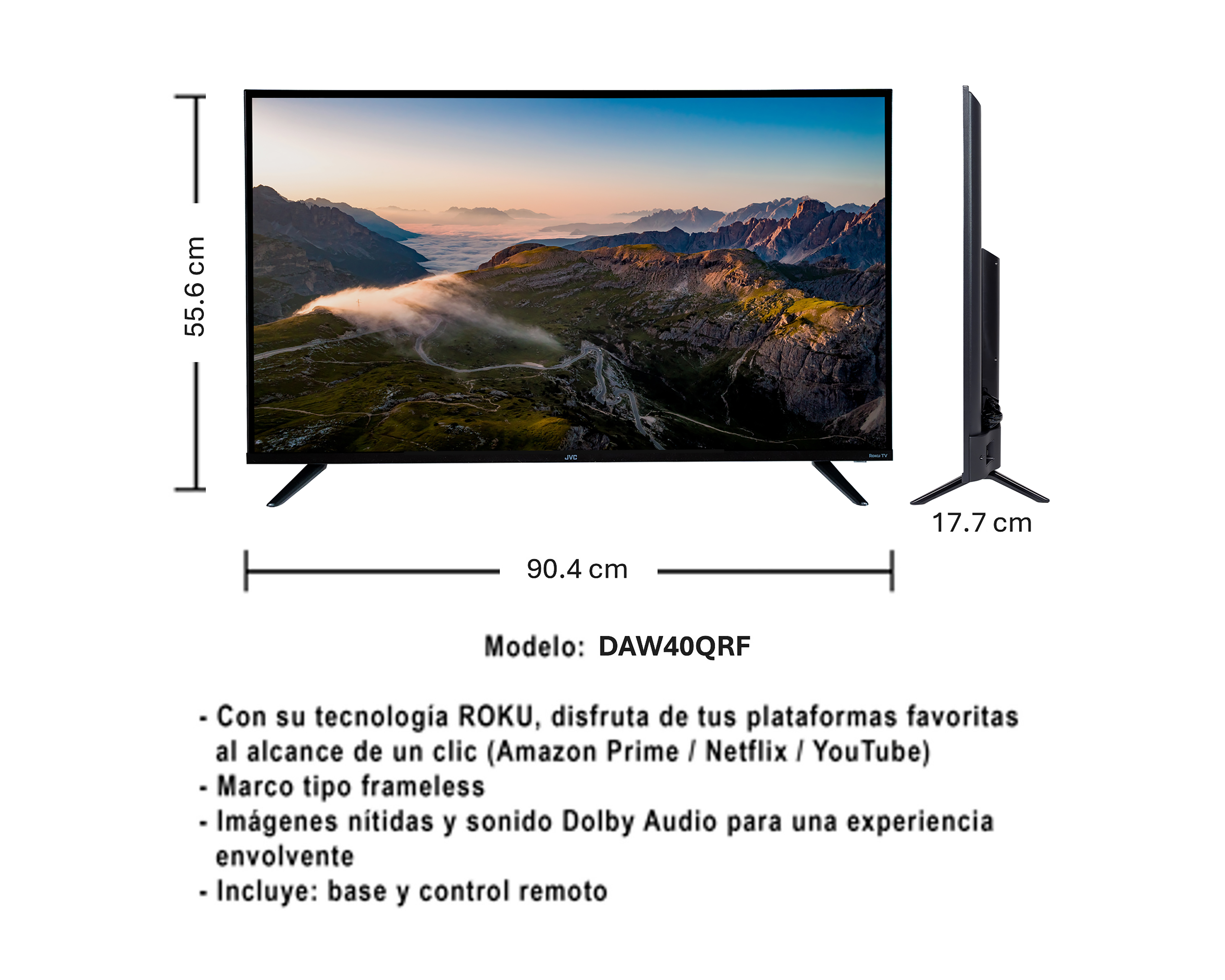 Foto 7 | Foto 7 | Pantalla Smart TV Daewoo QLED 40 Pulgadas UHD DAW40QRF