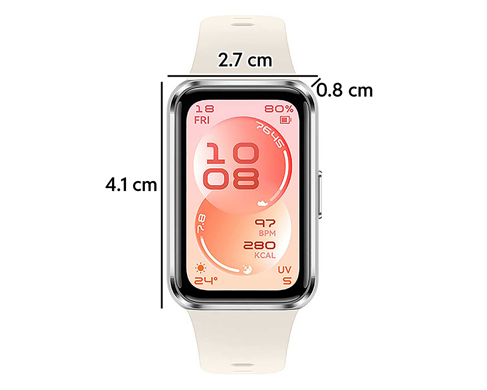 Foto 6 | Foto 7 | Smartwatch Huawei Band 11 41 mm con GPS Blanco