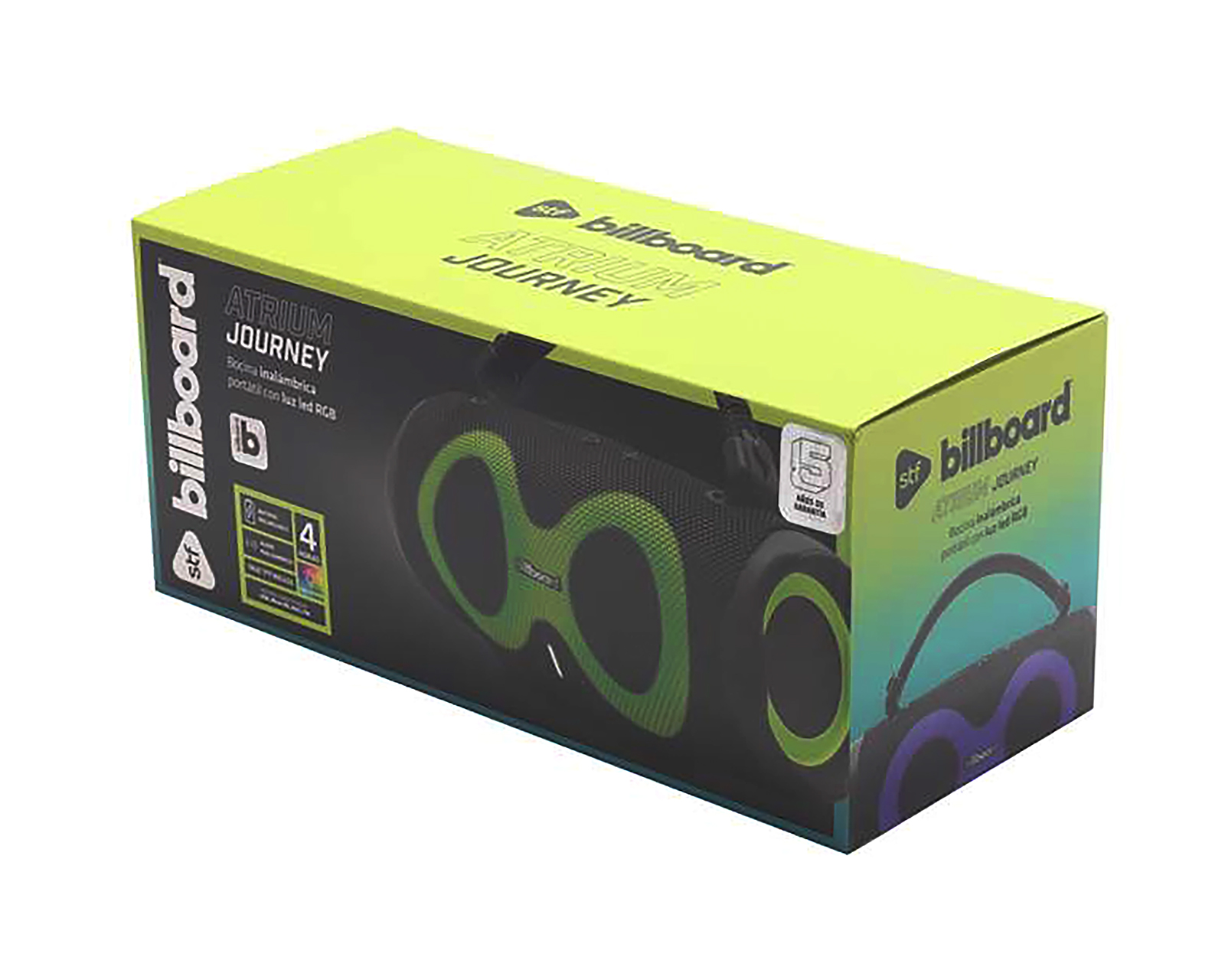 Foto 4 pulgar | Foto 3 | Bocina Bluetooth Billboard Atrium Journey 10 W Portátil