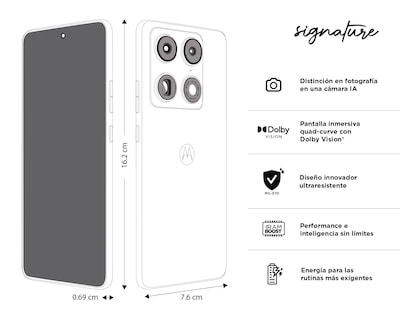 Foto 10 | Foto 10 | Celular Motorola Signature Liberado 1 TB Negro