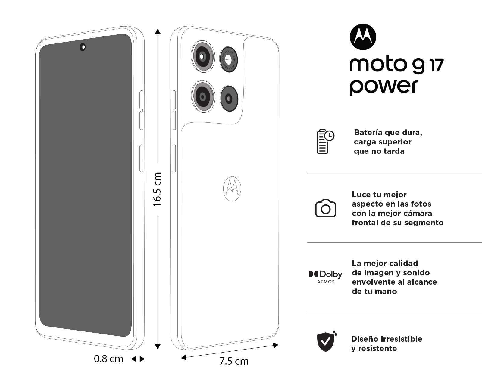 Foto 11 pulgar | Foto 10 | Celular Motorola Moto G17 Power Liberado 256 GB Azul