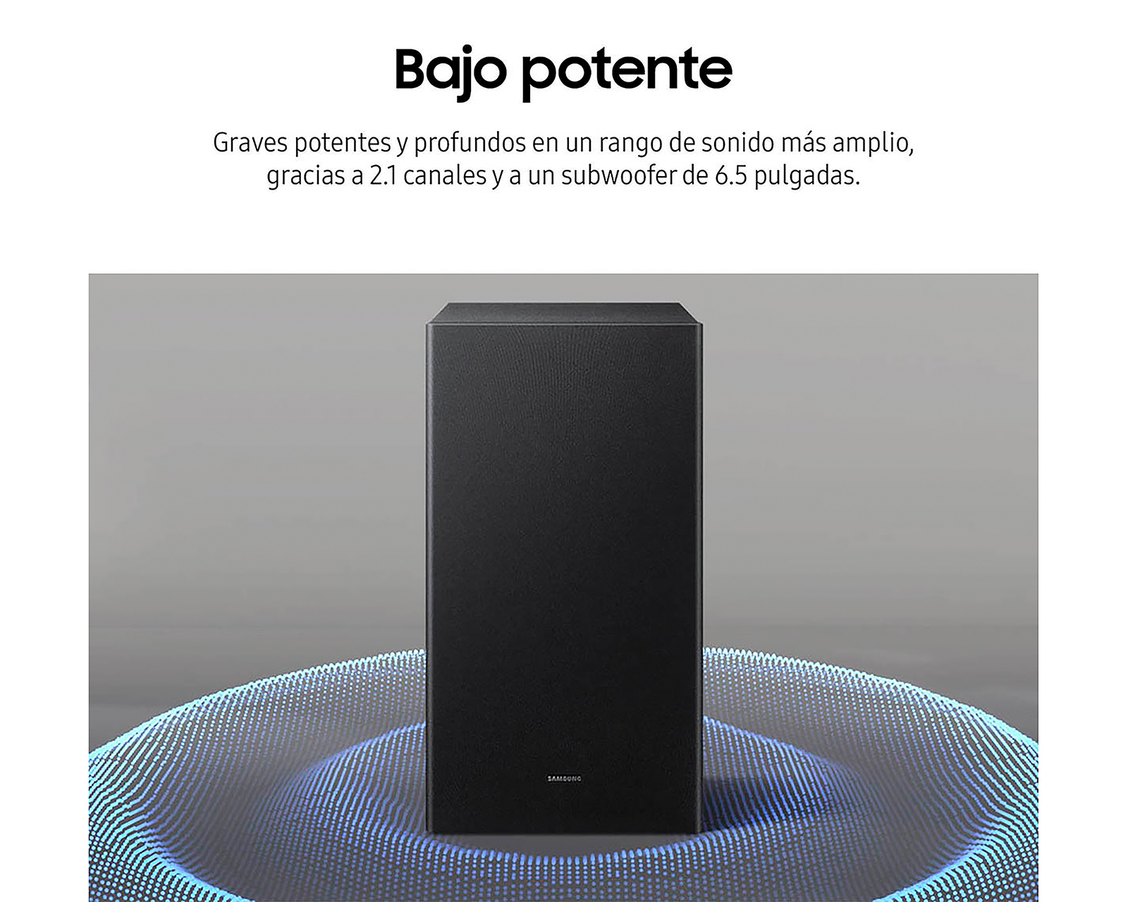 Foto 6 pulgar | Foto 5 | Barra de Sonido Samsung HW-B450F/ZX con Subwoofer