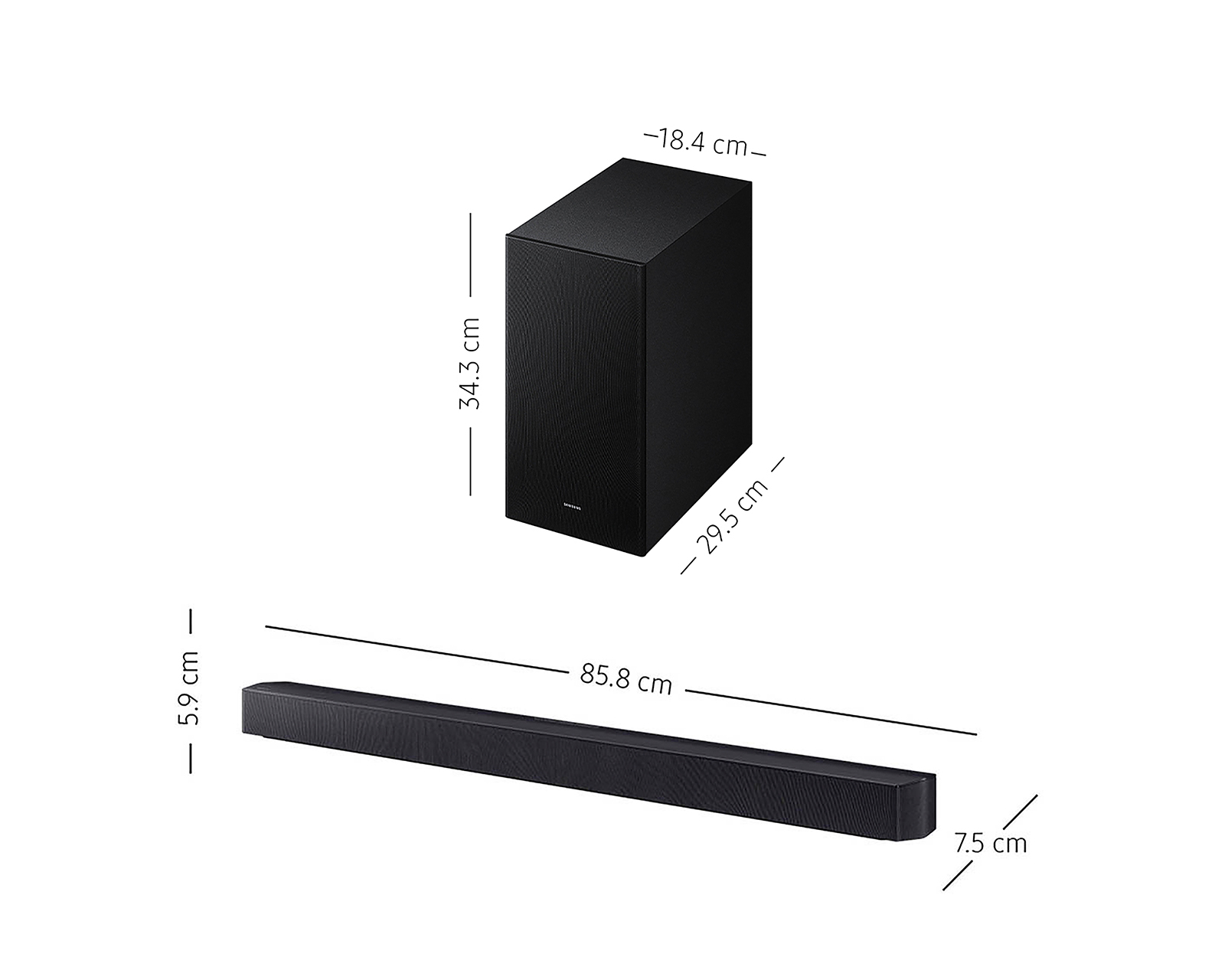Foto 9 pulgar | Foto 8 | Barra de Sonido Samsung HW-B450F/ZX con Subwoofer