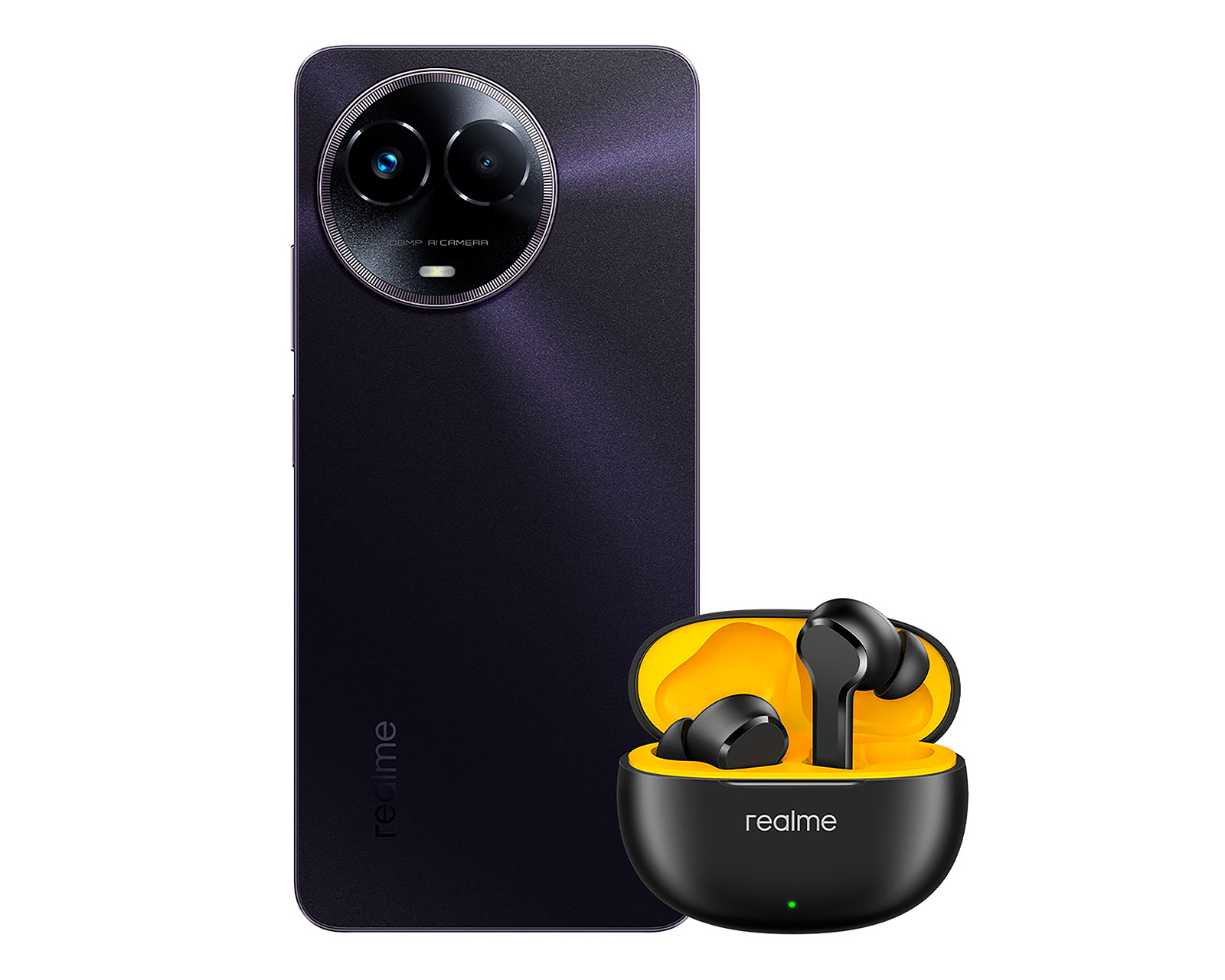 Foto 2 pulgar | Foto 1 | Telcel Realme 11 256 GB Negro + Realme Buds T100