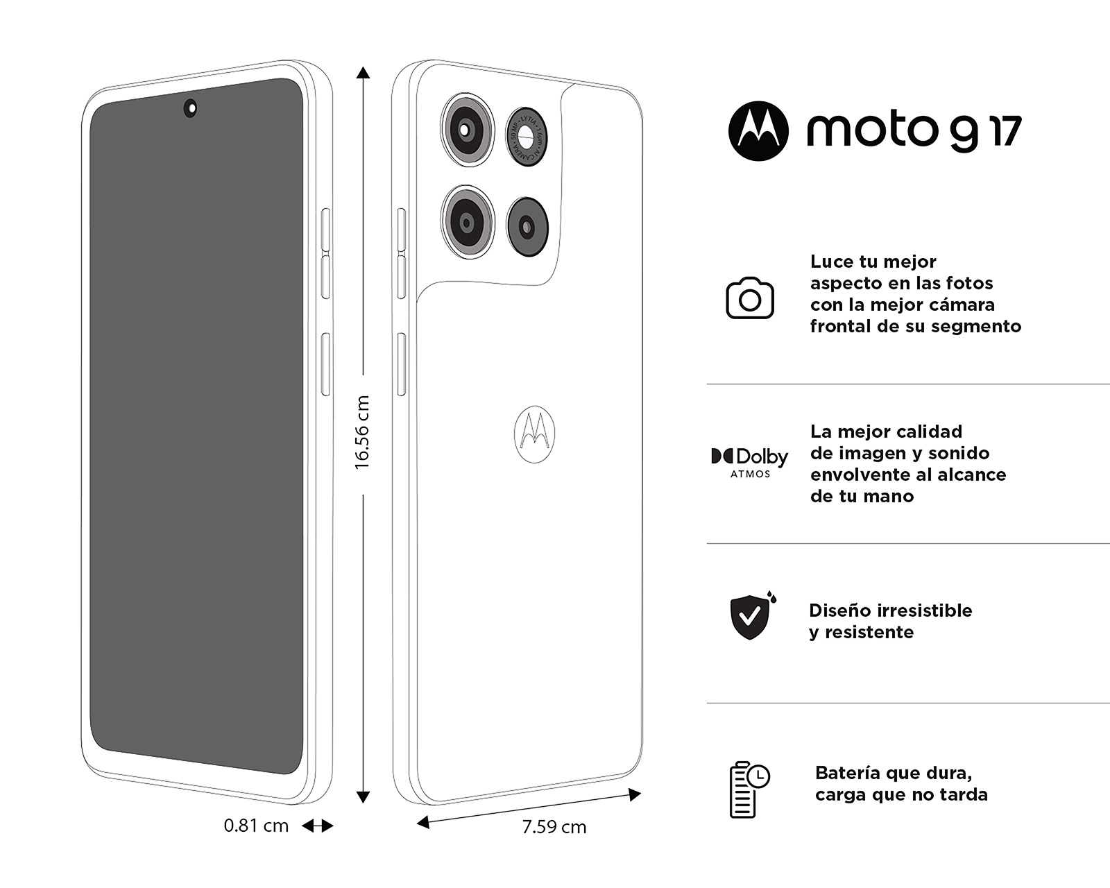 Foto 11 pulgar | Foto 10 | Telcel Motorola Moto G17 256 GB Arándano