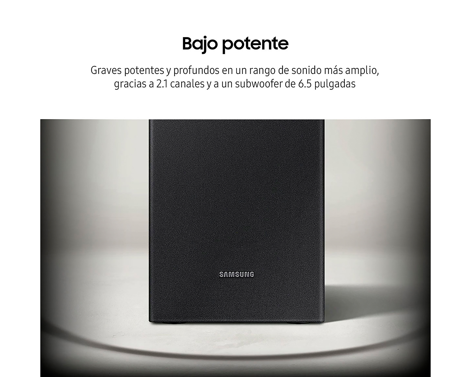 Foto 5 pulgar | Foto 4 | Barra de Sonido Samsung HW-T420/ZX con Subwoofer