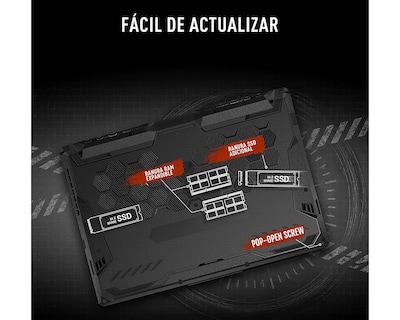 Foto 7 | Foto 7 | Laptop Gamer ASUS TUF Gaming A15 15.6 Pulgadas NVIDIA GeForce RTX 3060 8 GB RAM 512 GB SSD Negra