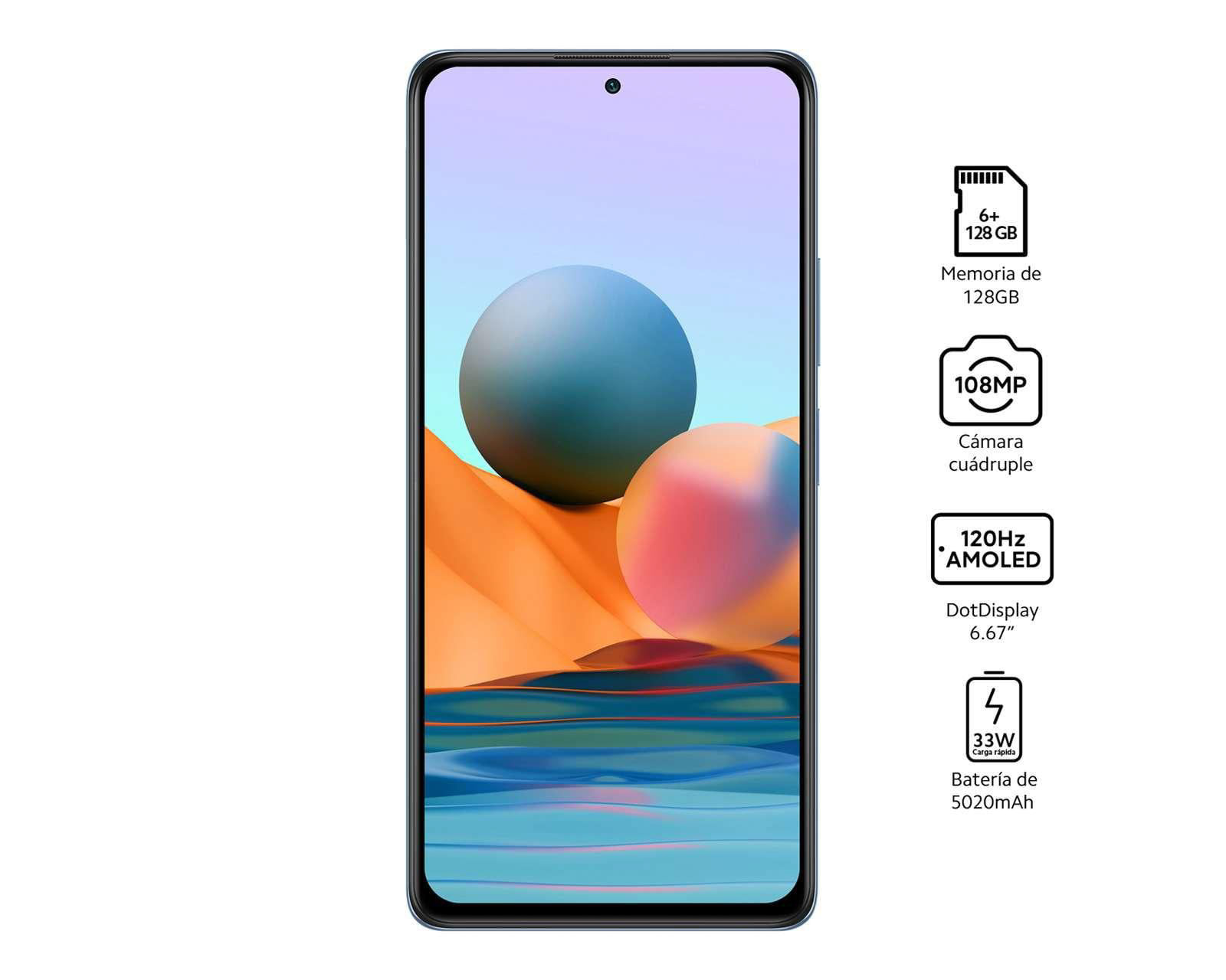 Foto 9 pulgar | Foto 8 | Telcel Xiaomi Redmi Note 10 Pro 128 GB Azul