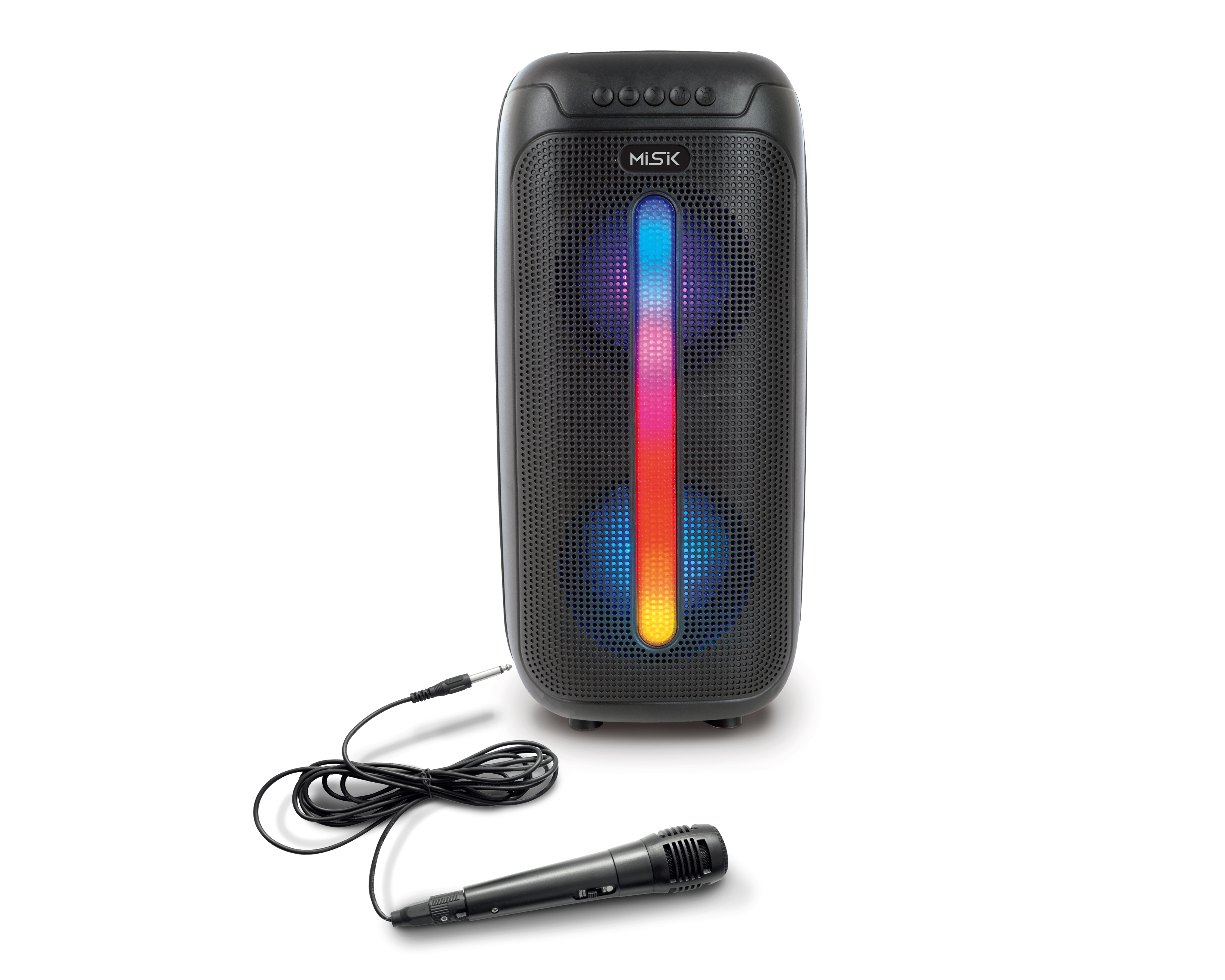 Bocina Bluetooth Misik MB2216 4500 W con Luces