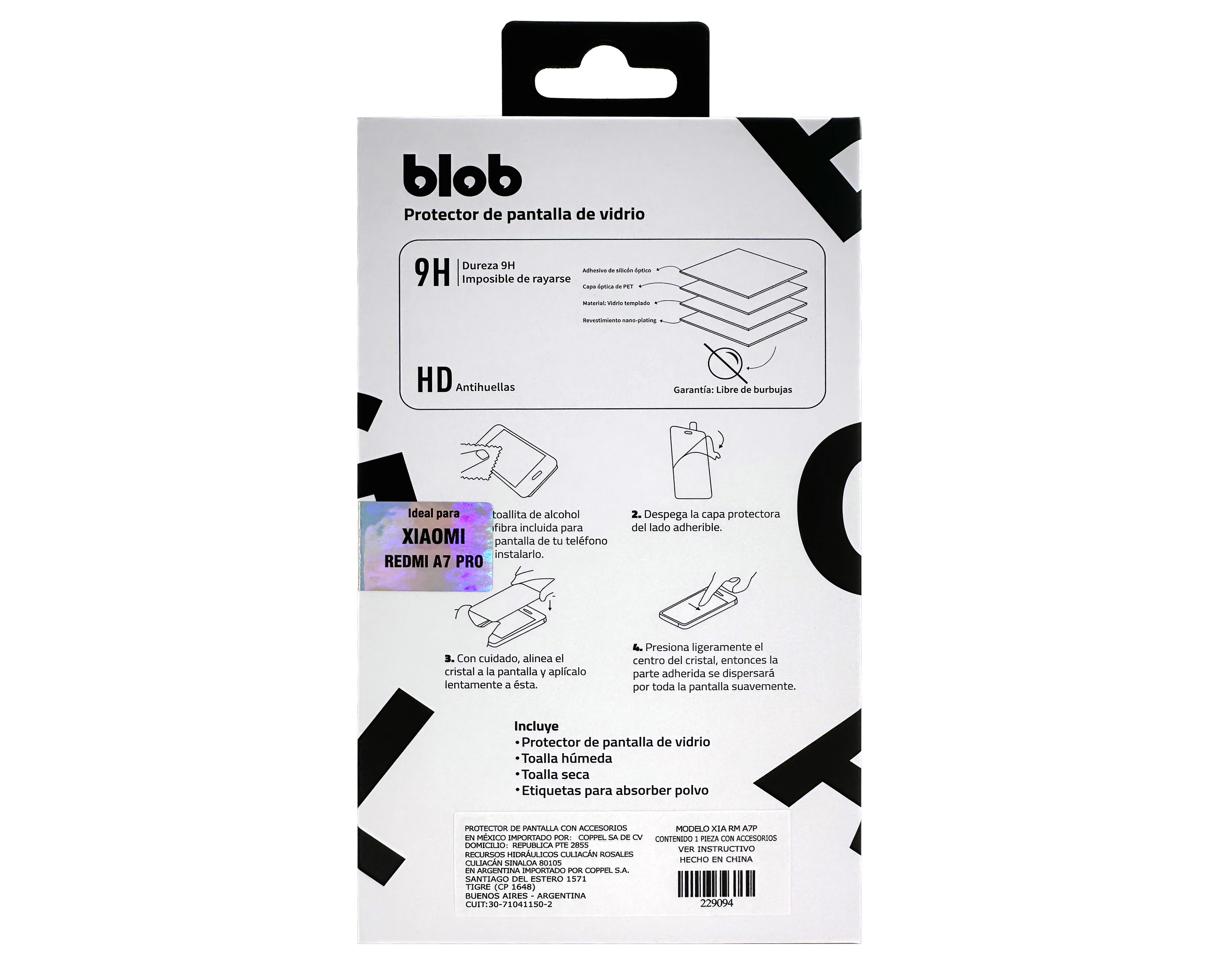 Foto 3 pulgar | Foto 2 | Protector de Pantalla Blob para Xiaomi Redmi A7 Pro