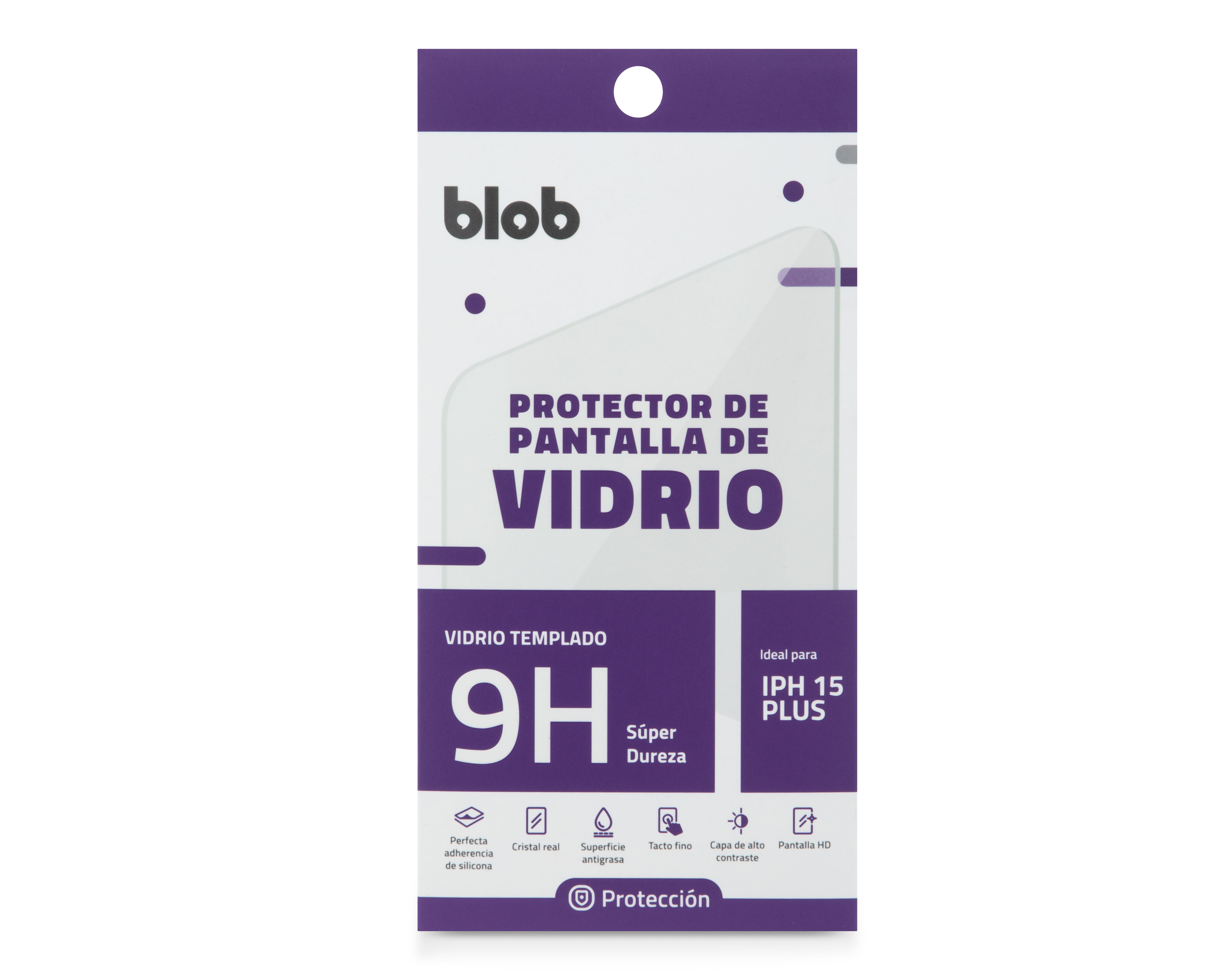 Foto 1 | Foto 1 | Protector de Pantalla Blob para iPhone 15 Plus