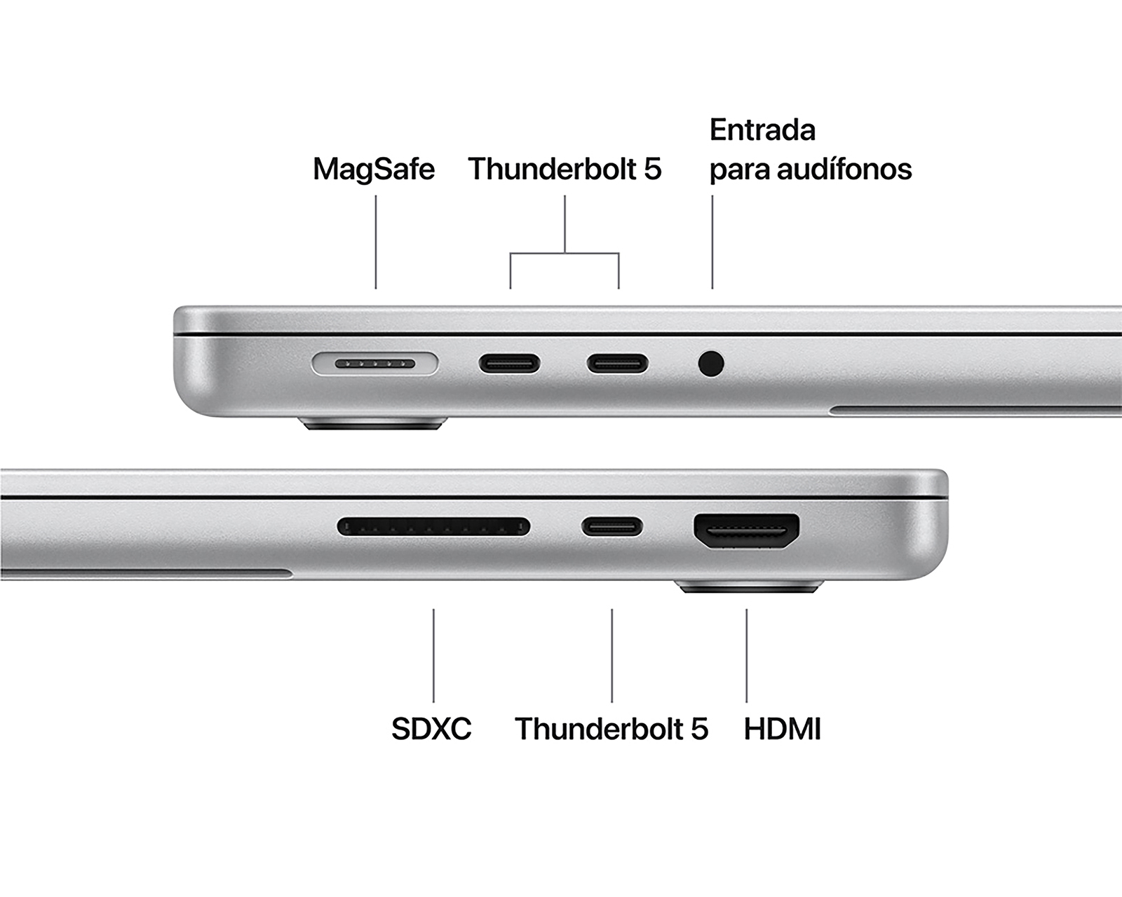 Foto 7 pulgar | Foto 6 | MacBook Pro M5 14 Pulgadas 16 GB RAM 1 TB SSD 10 GPU Plata