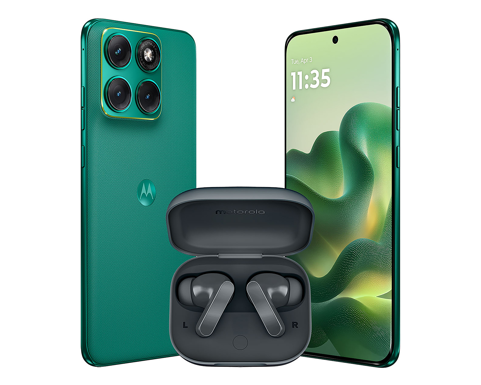 Foto 3 pulgar | Foto 2 | Celular Liberado Motorola Edge 70 Fusion 256 GB Verde + Audífonos