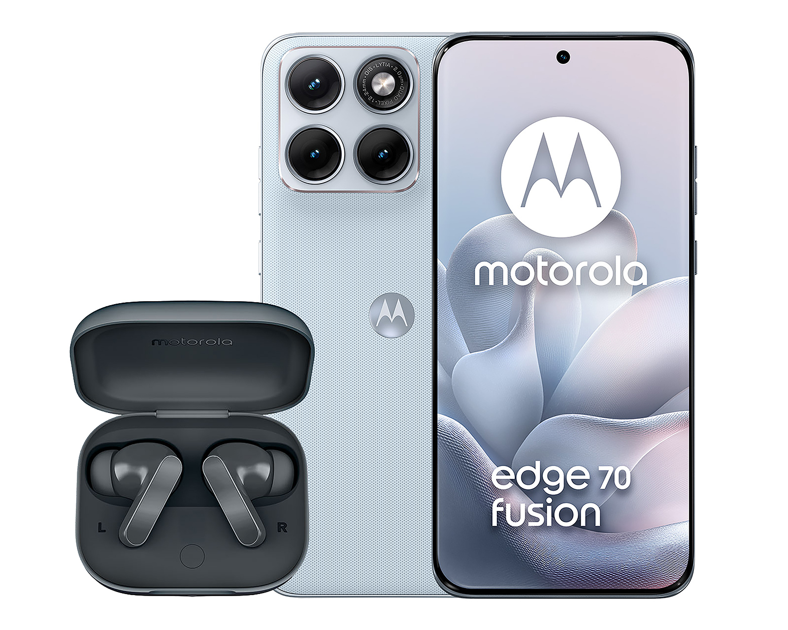 Celular Motorola Edge 70 Fusion Liberado 256 GB Azul + Audífonos