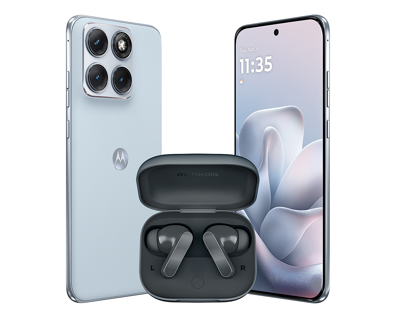 Foto 3 pulgar | Foto 2 | Celular Motorola Edge 70 Fusion Liberado 256 GB Azul + Audífonos