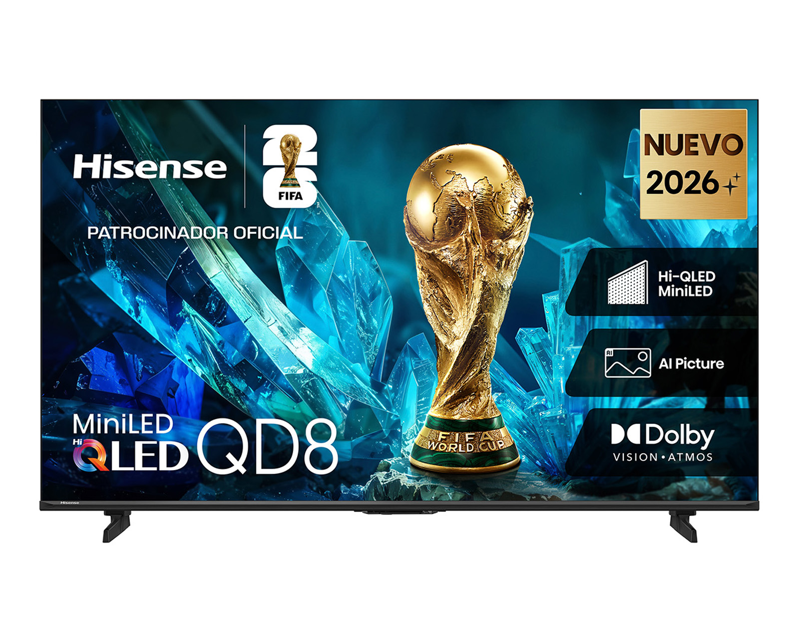 Foto 2 pulgar | Foto 1 | Pantalla Smart TV Hisense Hi-QLED MiniLED 50 Pulgadas 4K 50QD8SV