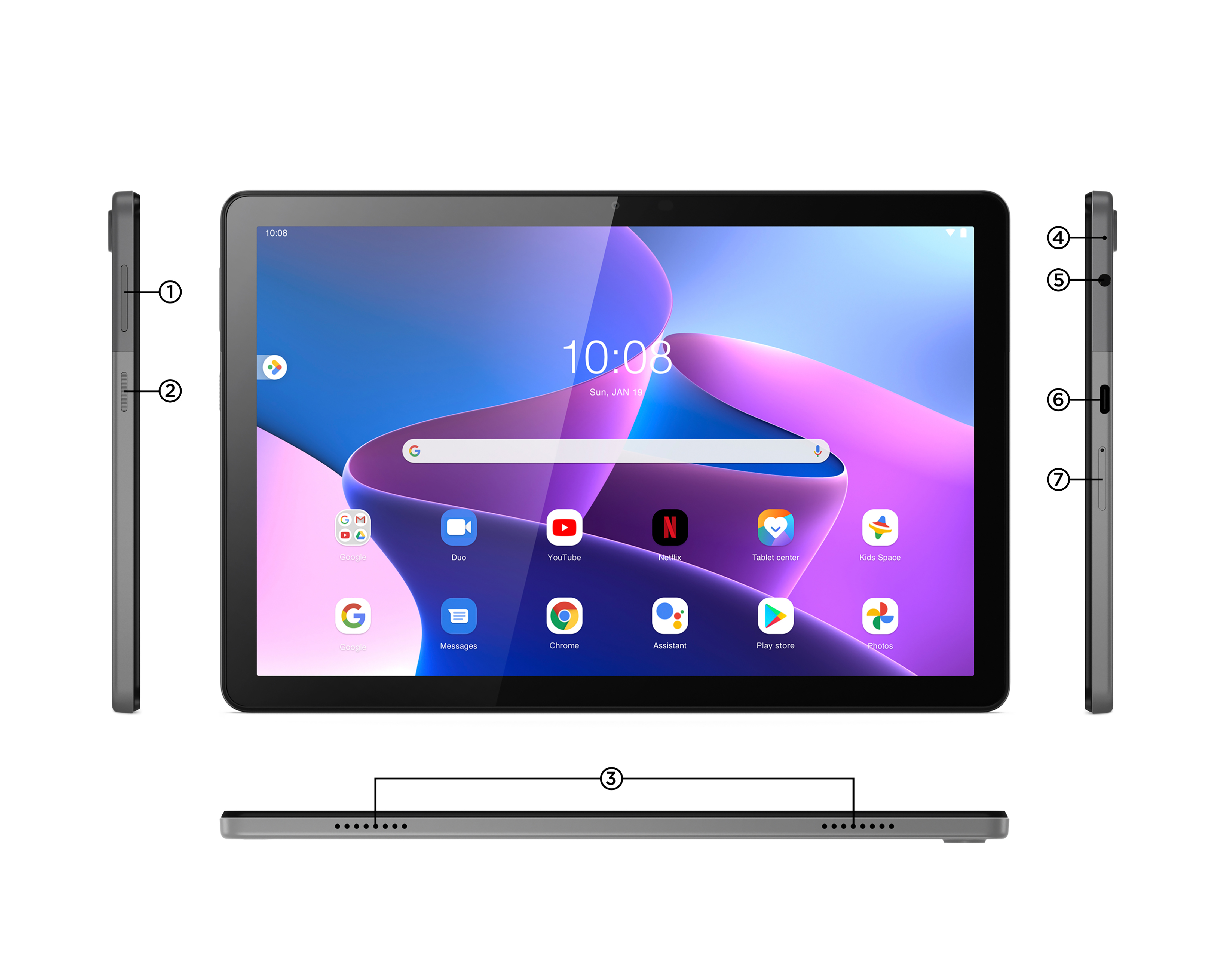 Foto 4 | Foto 4 | Tablet Lenovo M10 Plus 10.61" 128 GB Wifi Android 12 4 GB RAM Negra