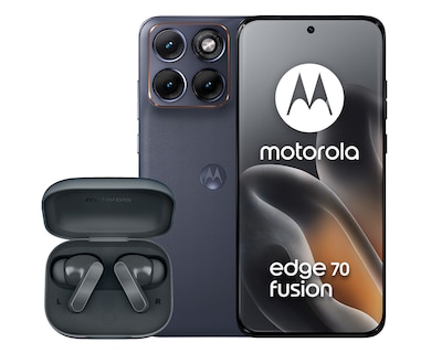 Foto 1 | Foto 1 | Telcel Motorola Edge 70 Fusion 256 GB Azul + Audífonos