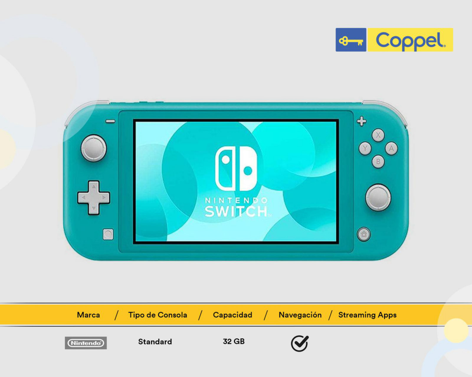 Foto 5 | Foto 5 | Consola Portátil Nintendo Switch Lite de 32 GB Turquesa