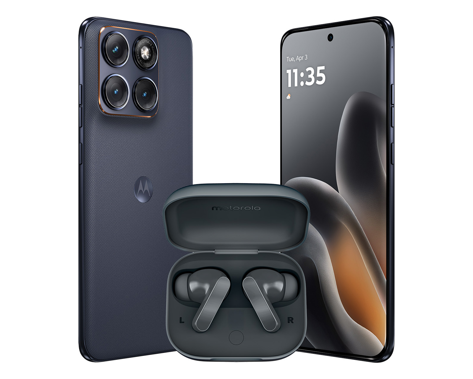 Foto 2 | Foto 2 | Telcel Motorola Edge 70 Fusion 256 GB Azul + Audífonos