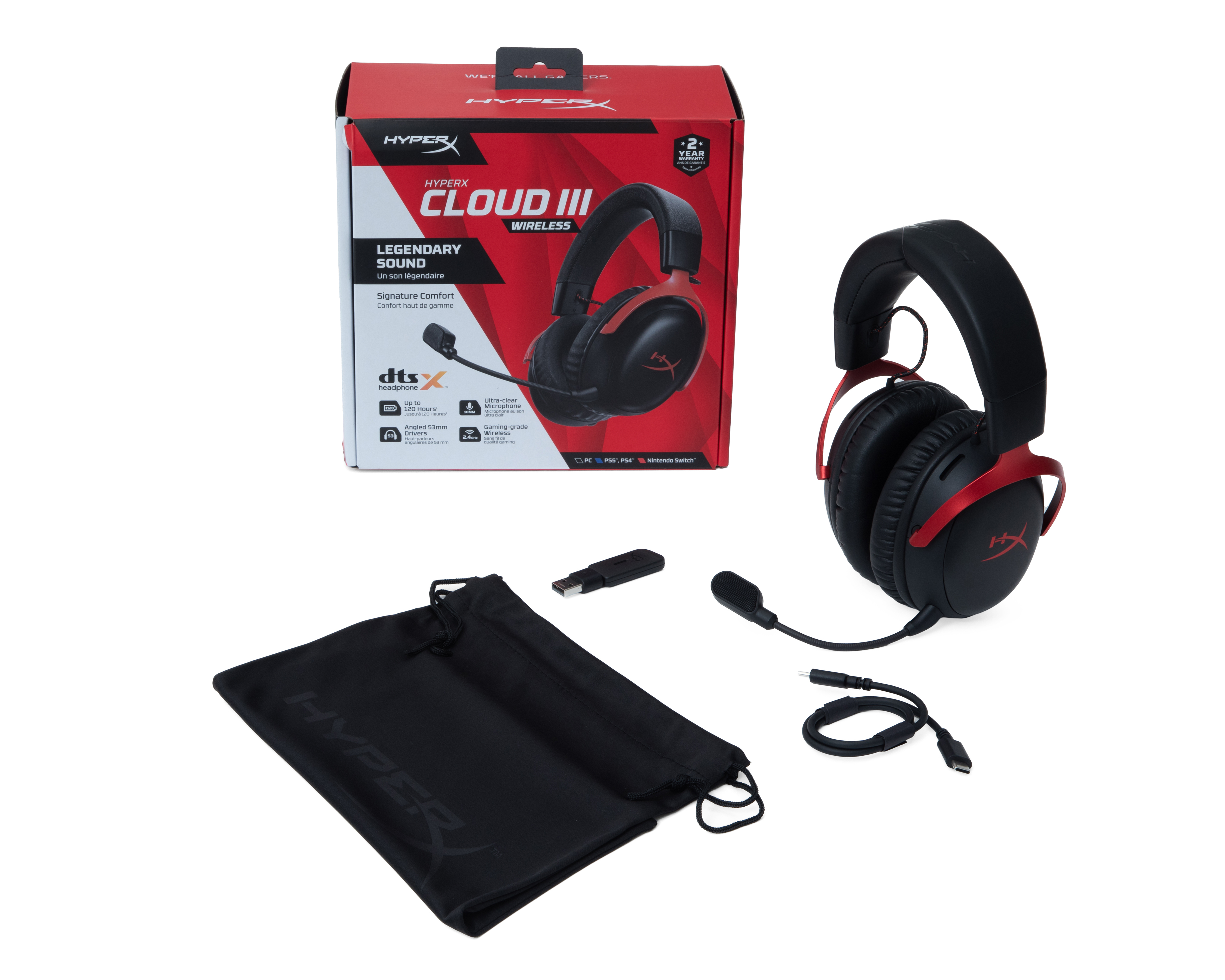 Foto 4 | Foto 4 | Audífonos Inalámbricos HyperX Cloud III WL con Micrófono Extraíble